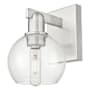 Innovations Lighting Athens 10" Tall Wall Sconce Brushed Satin Nickel / Clear