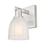 Innovations Lighting Brookfield 12" Tall Wall Sconce Brushed Satin Nickel / White
