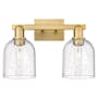 Innovations Lighting Bella 2 Light 17" Wide Vanity Light Brushed Brass / Seedy