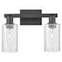 Innovations Lighting Clymer 2 Light 15" Wide Vanity Light Matte Black / Seedy