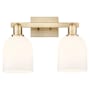 Innovations Lighting Bella 2 Light 17" Wide Vanity Light Champagne Bronze / White
