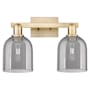 Innovations Lighting Bella 2 Light 17" Wide Vanity Light Champagne Bronze / Light Smoke