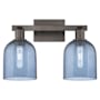 Innovations Lighting Bella 2 Light 17" Wide Vanity Light Oil Rubbed Bronze / Blue