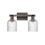 Innovations Lighting Bridal Veil 2 Light 16" Wide Vanity Light Oil Rubbed Bronze / Seedy