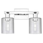 Innovations Lighting Cobbleskill 2 Light 16" Wide Vanity Light Polished Chrome / Clear