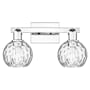 Innovations Lighting Athens Water Glass 2 Light 17" Wide Vanity Light Polished Chrome / Clear Water Glass