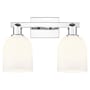Innovations Lighting Bella 2 Light 17" Wide Vanity Light Polished Chrome / White