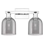 Innovations Lighting Bella 2 Light 17" Wide Vanity Light Polished Chrome / Light Smoke