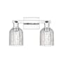 Innovations Lighting Bridal Veil 2 Light 16" Wide Vanity Light Polished Chrome / Clear
