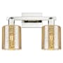Innovations Lighting Cobbleskill 2 Light 16" Wide Vanity Light Polished Nickel / Mercury