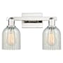 Innovations Lighting Caledonia 2 Light 16" Wide Vanity Light Polished Nickel / Mouchette