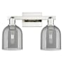 Innovations Lighting Bella 2 Light 17" Wide Vanity Light Polished Nickel / Light Smoke