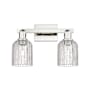 Innovations Lighting Bridal Veil 2 Light 16" Wide Vanity Light Polished Nickel / Clear