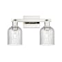 Innovations Lighting Bridal Veil 2 Light 16" Wide Vanity Light Polished Nickel / Seedy