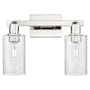 Innovations Lighting Clymer 2 Light 15" Wide Vanity Light Polished Nickel / Seedy
