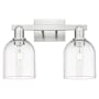 Innovations Lighting Bella 2 Light 17" Wide Vanity Light Brushed Satin Nickel / Clear