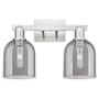 Innovations Lighting Bella 2 Light 17" Wide Vanity Light Brushed Satin Nickel / Light Smoke