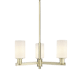 Innovations Lighting Clymer 3 Light 26" Wide Chandelier Antique Brass / Matte White