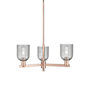 Innovations Lighting Caledonia 3 Light 27" Wide Chandelier Antique Copper / Charcoal