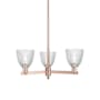 Innovations Lighting Castile 3 Light 28" Wide Chandelier Antique Copper / Clear