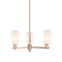 Innovations Lighting Clymer 3 Light 26" Wide Chandelier Antique Copper / Matte White