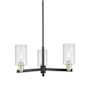 Innovations Lighting Clymer 3 Light 26" Wide Chandelier Black Antique Brass / Seedy