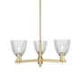 Innovations Lighting Castile 3 Light 28" Wide Chandelier Brushed Brass / Clear