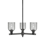 Innovations Lighting Caledonia 3 Light 27" Wide Chandelier Matte Black / Charcoal