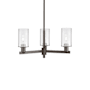 Innovations Lighting Clymer 3 Light 26" Wide Chandelier Oil Rubbed Bronze / Clear