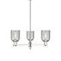 Innovations Lighting Caledonia 3 Light 27" Wide Chandelier Polished Nickel / Charcoal