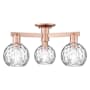 Innovations Lighting Athens Water Glass 3 Light 24" Wide Semi-Flush Ceiling Fixture Antique Copper / Clear Water Glass