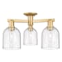 Innovations Lighting Bella 3 Light 23" Wide Semi-Flush Ceiling Fixture Brushed Brass / Seedy