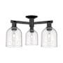 Innovations Lighting Bella 3 Light 23" Wide Semi-Flush Ceiling Fixture Matte Black / Seedy
