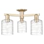 Innovations Lighting Cobbleskill 3 Light 23" Wide Semi-Flush Ceiling Fixture Champagne Bronze / Deco Swirl