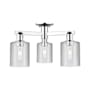 Innovations Lighting Cobbleskill 3 Light 23" Wide Semi-Flush Ceiling Fixture Polished Chrome / Clear
