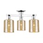 Innovations Lighting Cobbleskill 3 Light 23" Wide Semi-Flush Ceiling Fixture Polished Chrome / Mercury