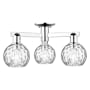 Innovations Lighting Athens Water Glass 3 Light 24" Wide Semi-Flush Ceiling Fixture Polished Chrome / Clear Water Glass
