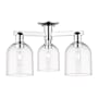 Innovations Lighting Bella 3 Light 23" Wide Semi-Flush Ceiling Fixture Polished Chrome / Clear