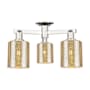 Innovations Lighting Cobbleskill 3 Light 23" Wide Semi-Flush Ceiling Fixture Polished Nickel / Mercury