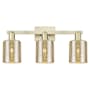 Innovations Lighting Cobbleskill 3 Light 24" Wide Vanity Light Antique Brass / Mercury