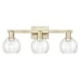 Innovations Lighting Athens 3 Light 25" Wide Vanity Light Antique Brass / Seedy