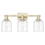 Innovations Lighting Bella 3 Light 25" Wide Vanity Light Antique Brass / Clear