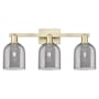 Innovations Lighting Bella 3 Light 25" Wide Vanity Light Antique Brass / Light Smoke