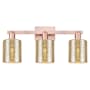 Innovations Lighting Cobbleskill 3 Light 24" Wide Vanity Light Antique Copper / Mercury