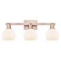 Innovations Lighting Athens 3 Light 25" Wide Vanity Light Antique Copper / Matte White