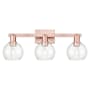 Innovations Lighting Athens 3 Light 25" Wide Vanity Light Antique Copper / Clear