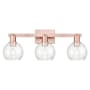 Innovations Lighting Athens 3 Light 25" Wide Vanity Light Antique Copper / Seedy