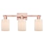 Innovations Lighting Hadley 3 Light 24" Wide Vanity Light Antique Copper / Matte White