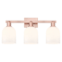 Innovations Lighting Bella 3 Light 25" Wide Vanity Light Antique Copper / White