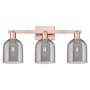 Innovations Lighting Bella 3 Light 25" Wide Vanity Light Antique Copper / Light Smoke